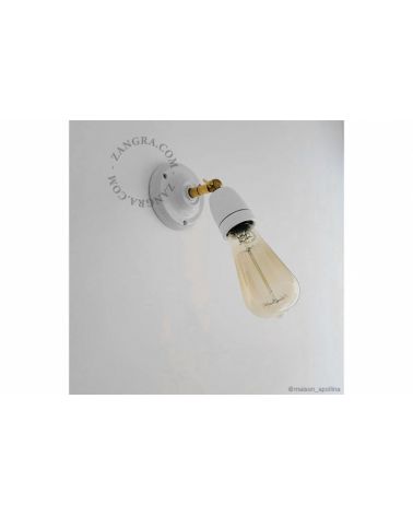 ZG lampe articulable en porcelaine blanche 036.011.w