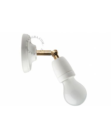 ZG lampe articulable en porcelaine blanche 036.011.w