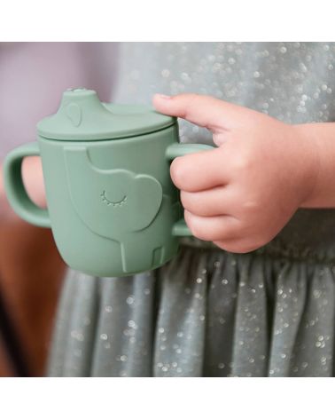 Peekaboo spout cup