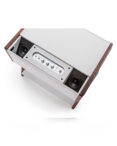 Enceinte CUBE CS  Corian pied en noyer