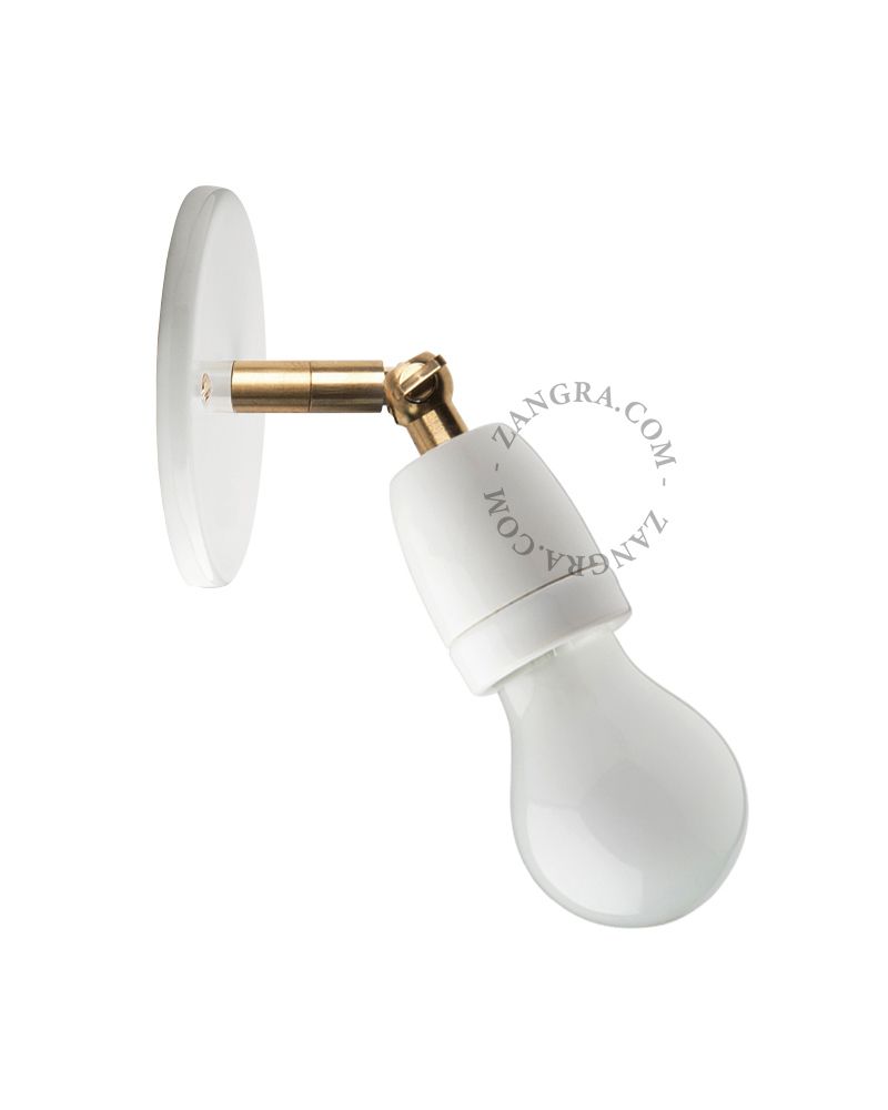 ZG lampe articulable en porcelaine blanche 036.011