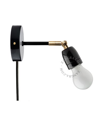 Lampe articulable en porcelaine interrupteur NOIR 036.026.b.099.005