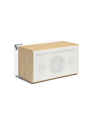 Enceinte PR/01 ALU - silver white et chêne