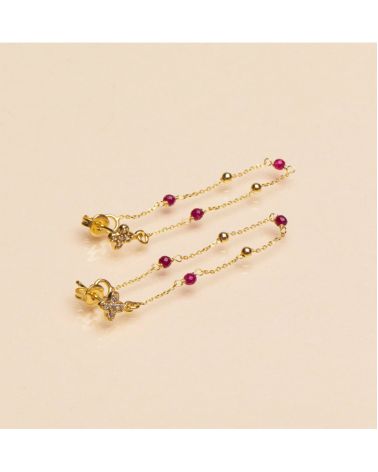 BO goa avec croix zircon blanc